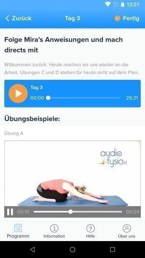 rueckenschmerzen app uebung